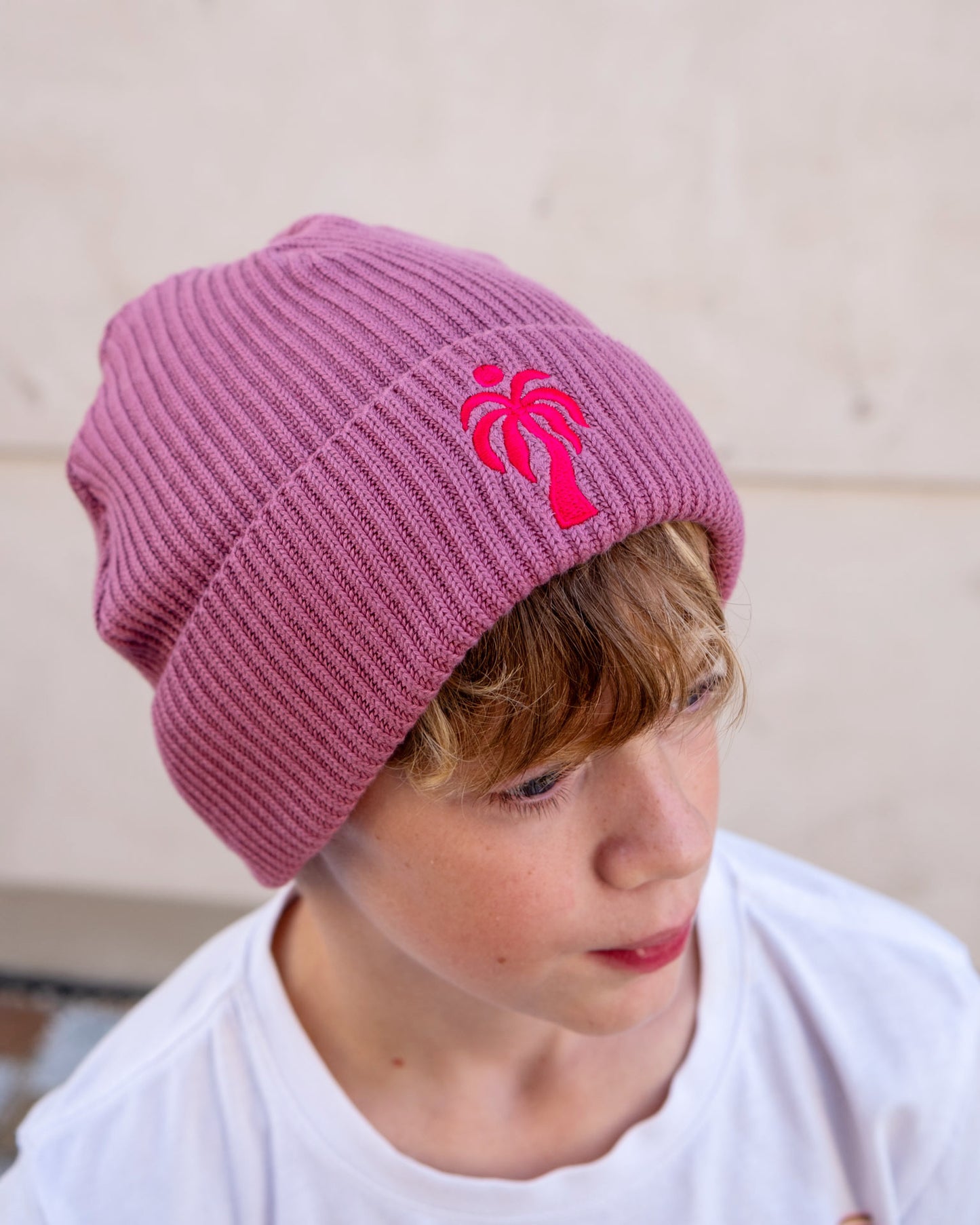 HOPE DEALER Beanie aus Bio-Baumwolle - Mauve