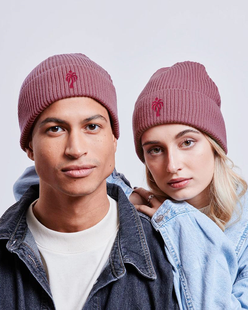 HOPE DEALER Beanie aus Bio-Baumwolle - Mauve
