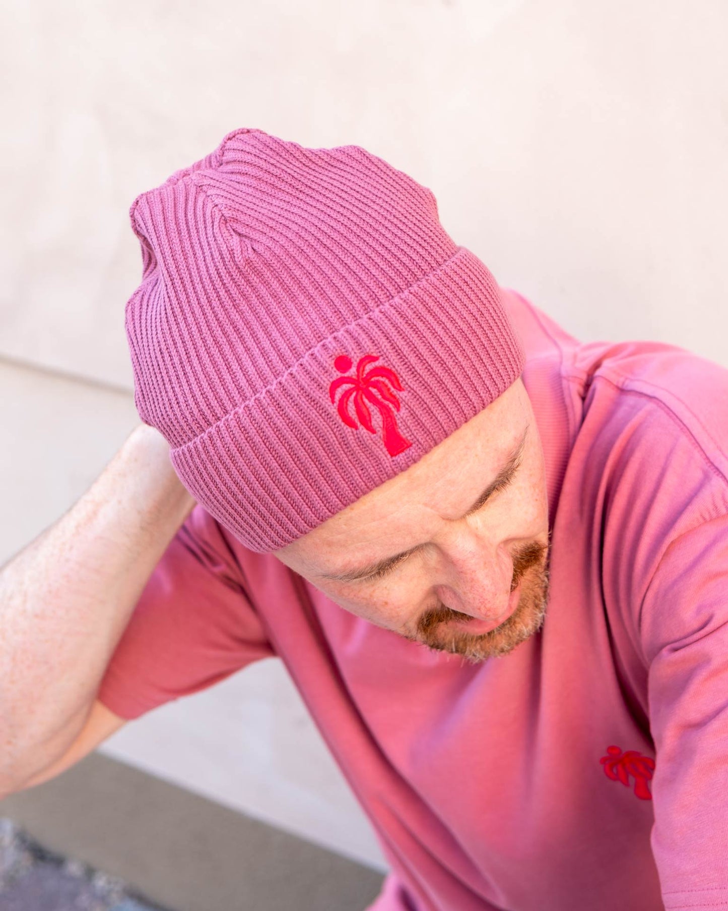 HOPE DEALER Beanie aus Bio-Baumwolle - Mauve
