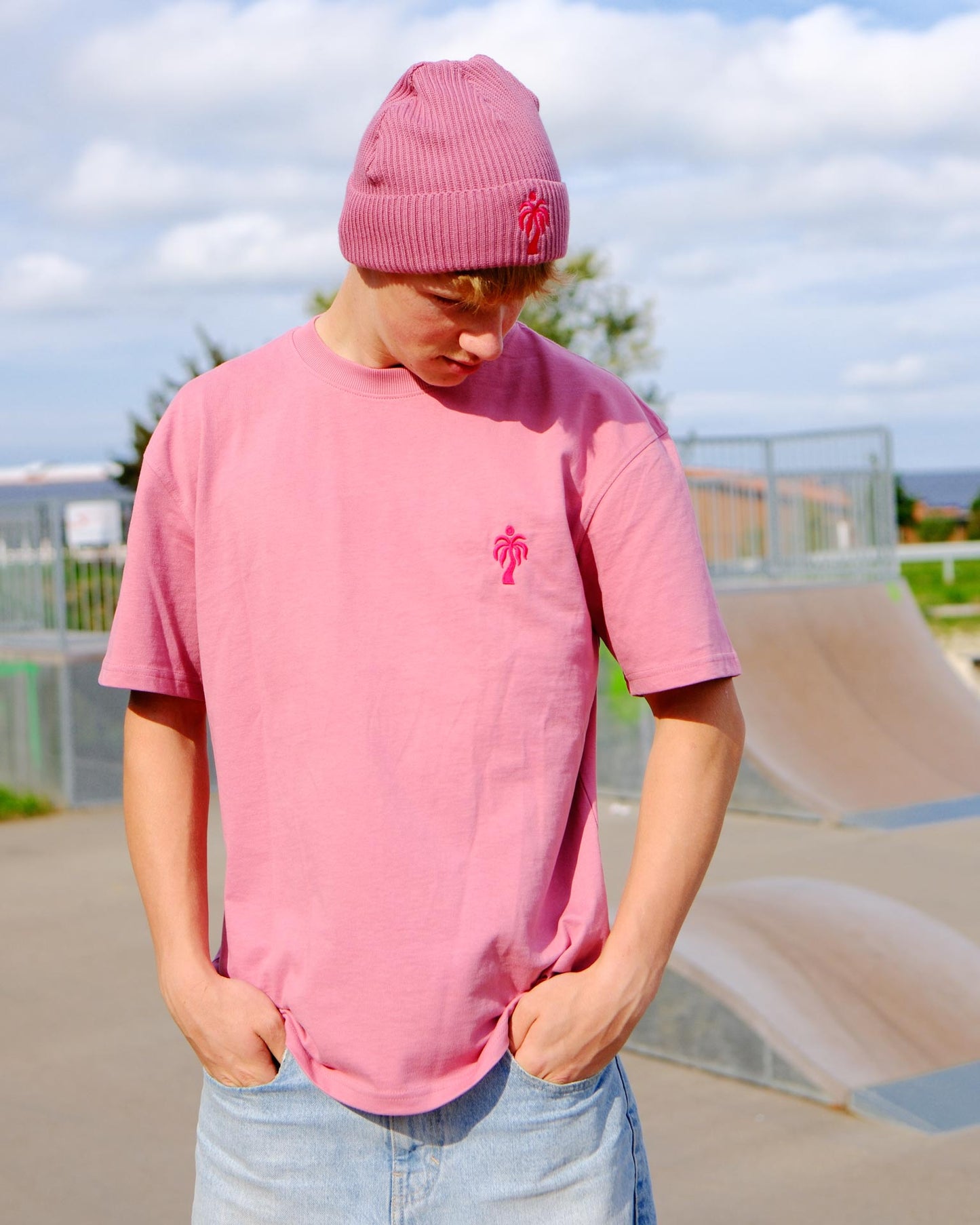HOPE DEALER Oversized Tee aus Bio-Baumwolle - Mauve