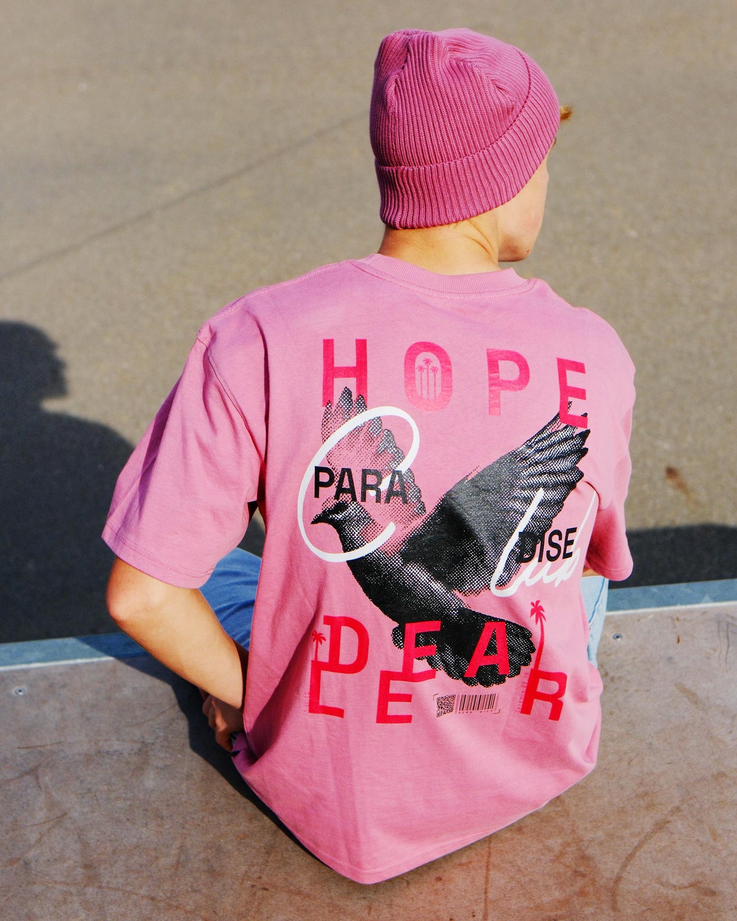 HOPE DEALER Oversized Tee aus Bio-Baumwolle - Mauve