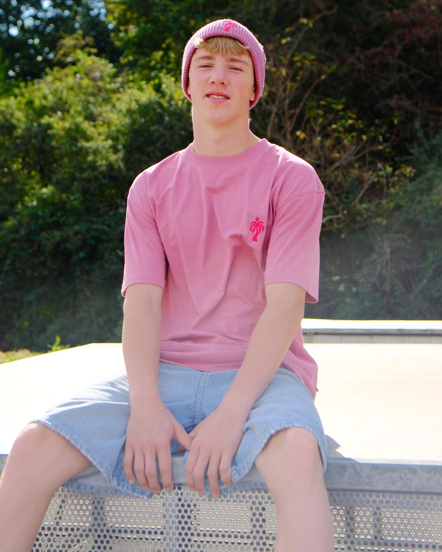 HOPE DEALER Oversized Tee aus Bio-Baumwolle - Mauve