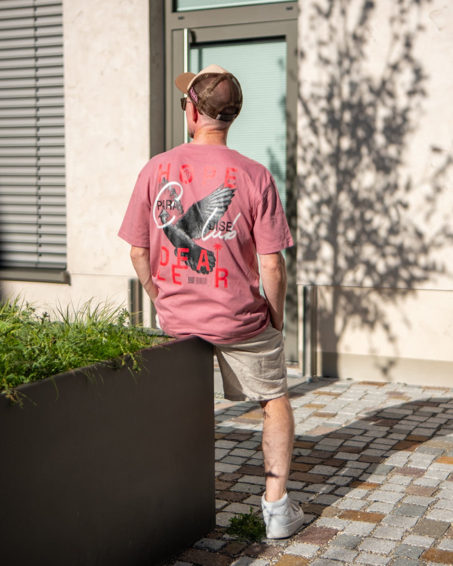 HOPE DEALER Oversized Tee aus Bio-Baumwolle - Mauve