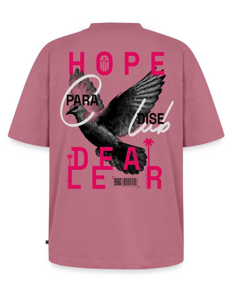 HOPE DEALER Oversized Tee aus Bio-Baumwolle - Mauve
