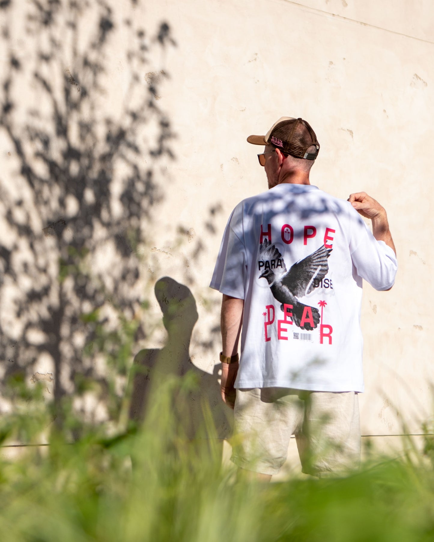 HOPE DEALER Oversized Tee aus Bio-Baumwolle - White