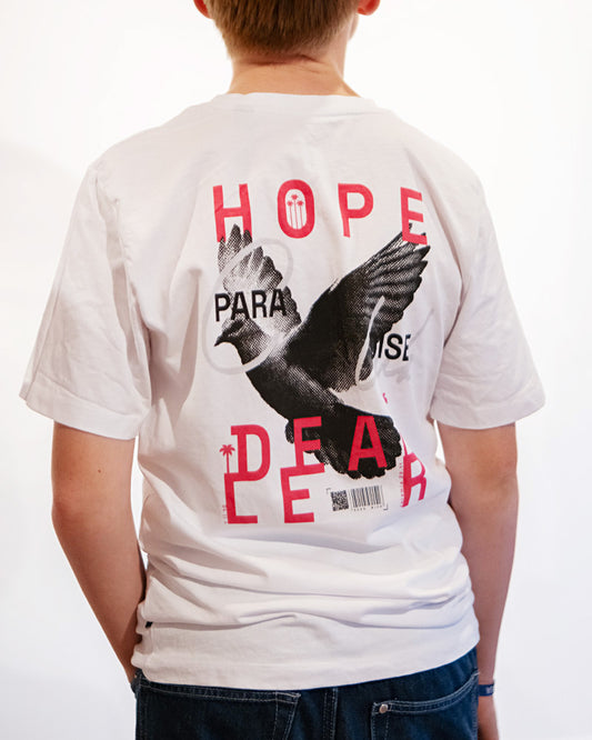 HOPE DEALER Kids/Teens Tee aus Bio-Baumwolle - White