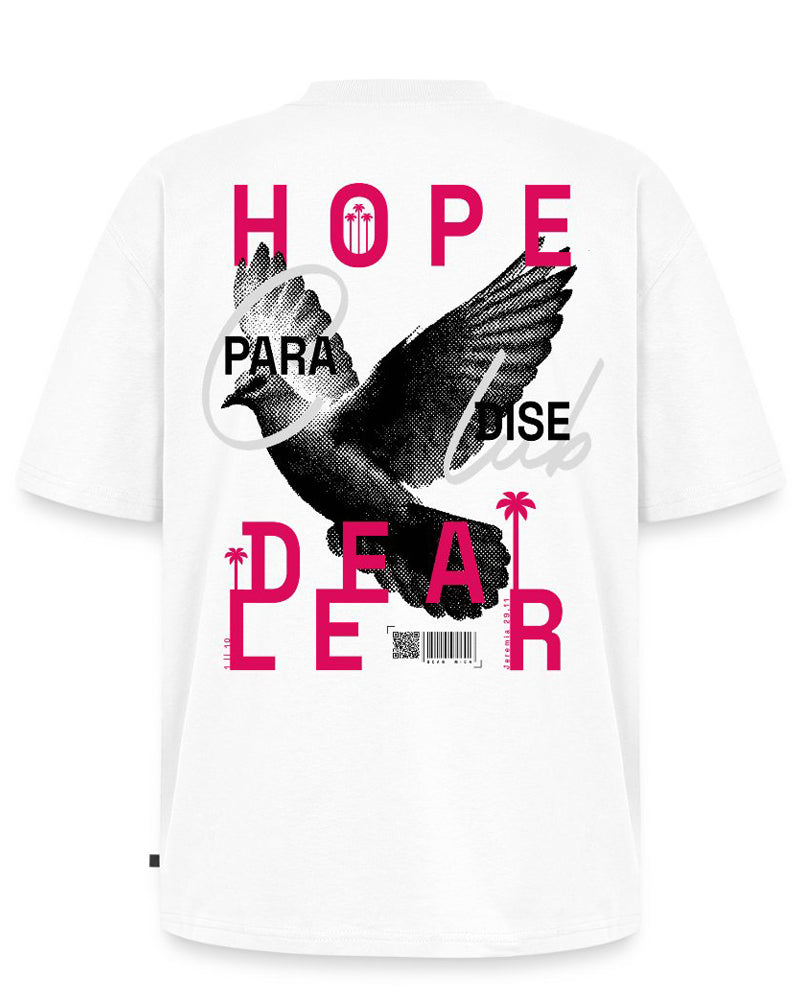 HOPE DEALER Oversized Tee aus Bio-Baumwolle - White