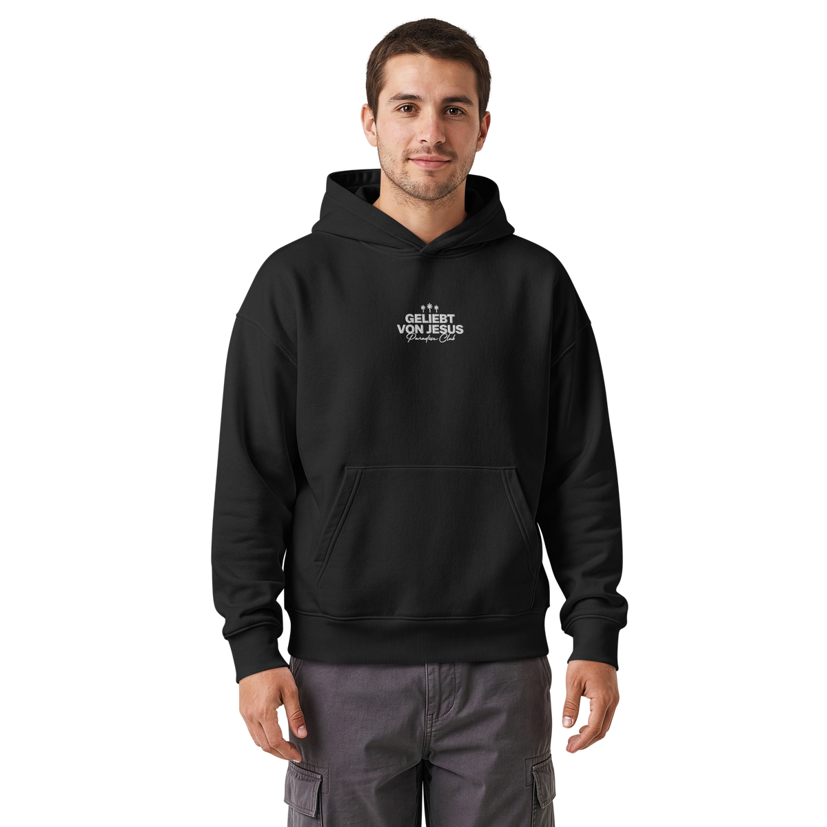 Geliebt von Jesus - Hoodie, 100% Bio-Baumwolle