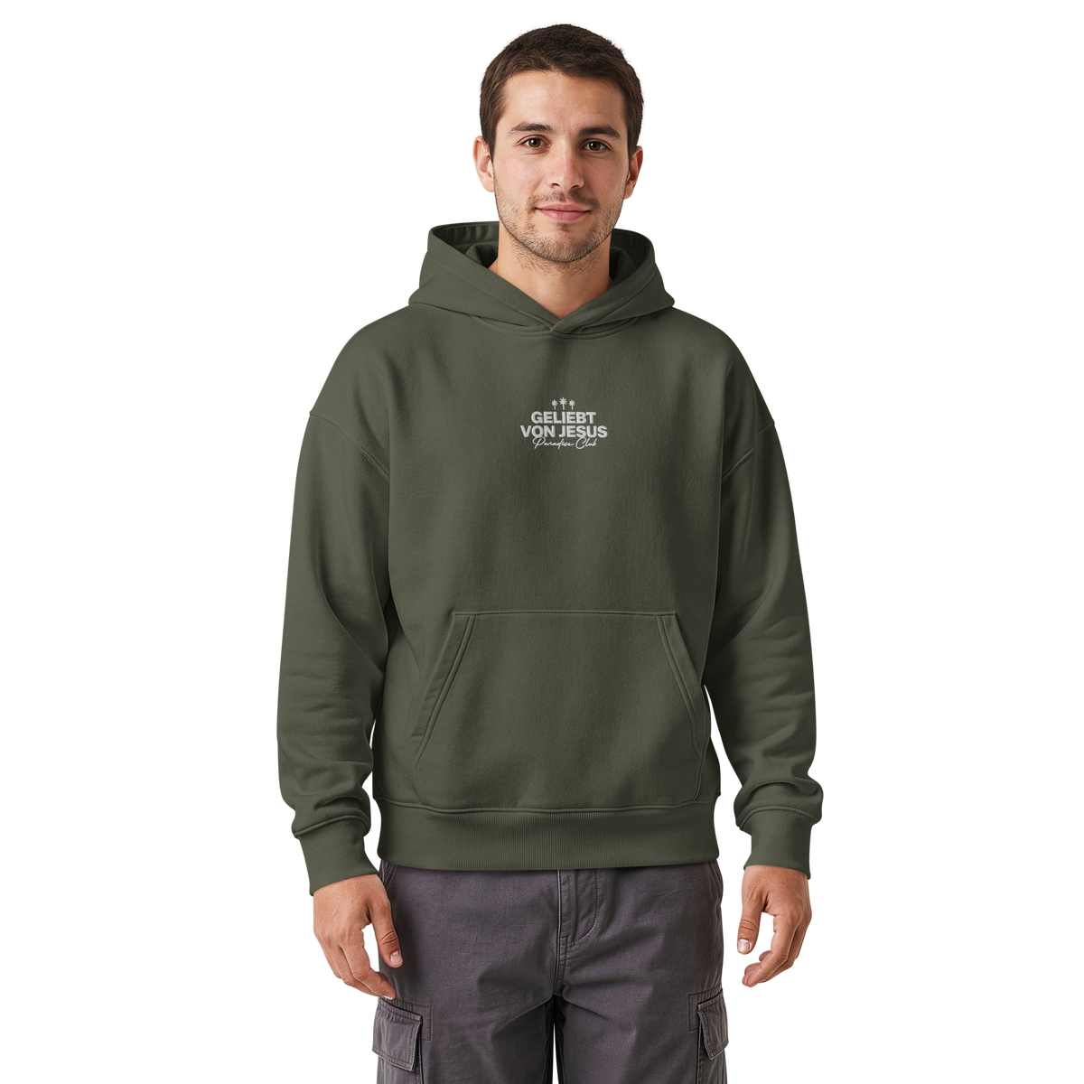 Geliebt von Jesus - Hoodie, 100% Bio-Baumwolle