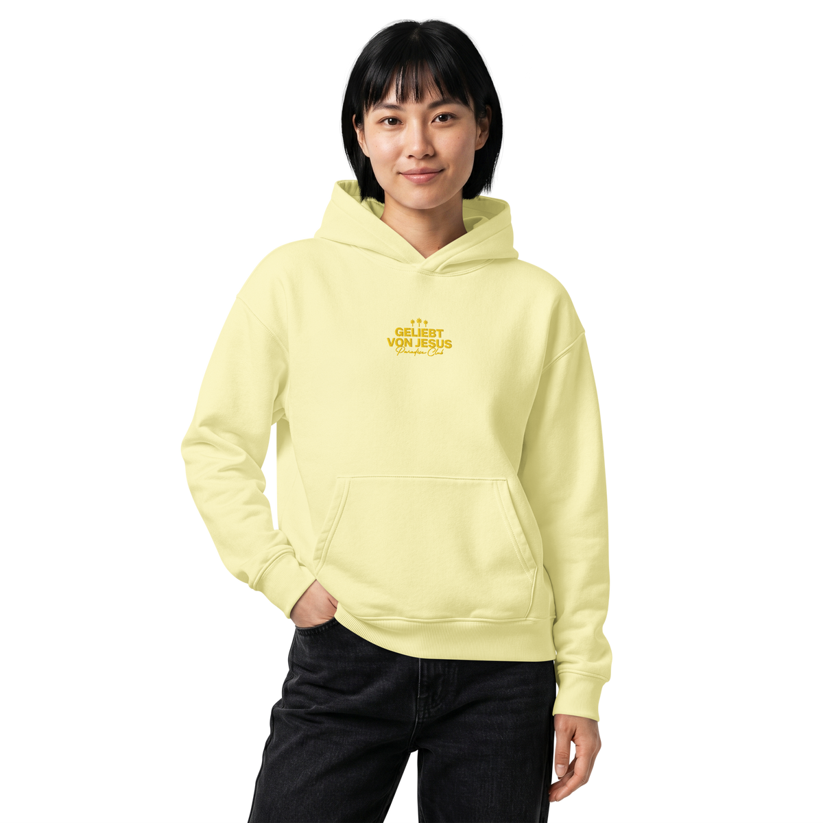 Geliebt von Jesus - Hoodie, 100% Bio-Baumwolle