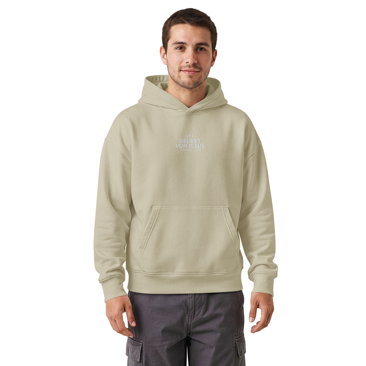Geliebt von Jesus - Hoodie, 100% Bio-Baumwolle