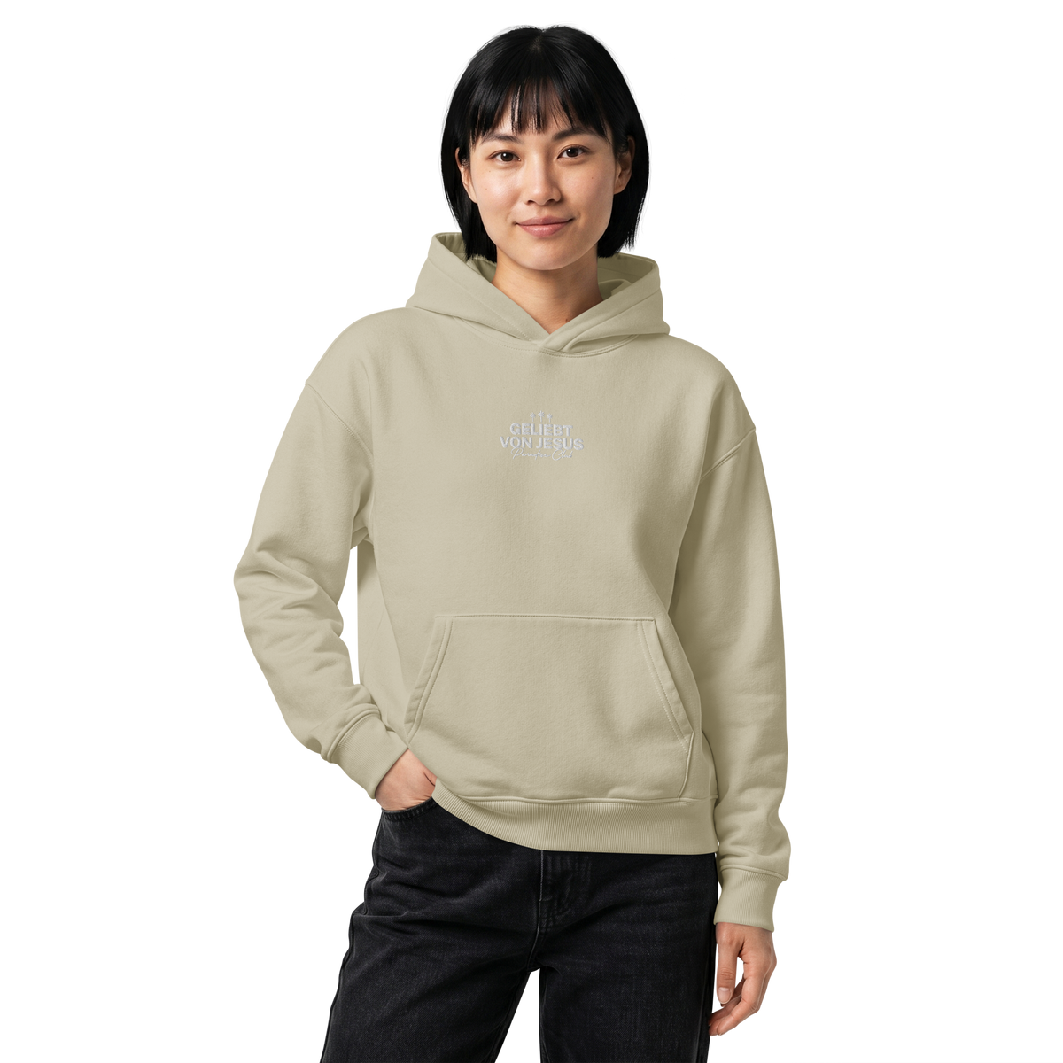 Geliebt von Jesus - Hoodie, 100% Bio-Baumwolle