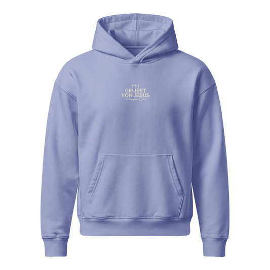 Geliebt von Jesus - Hoodie, 100% Bio-Baumwolle