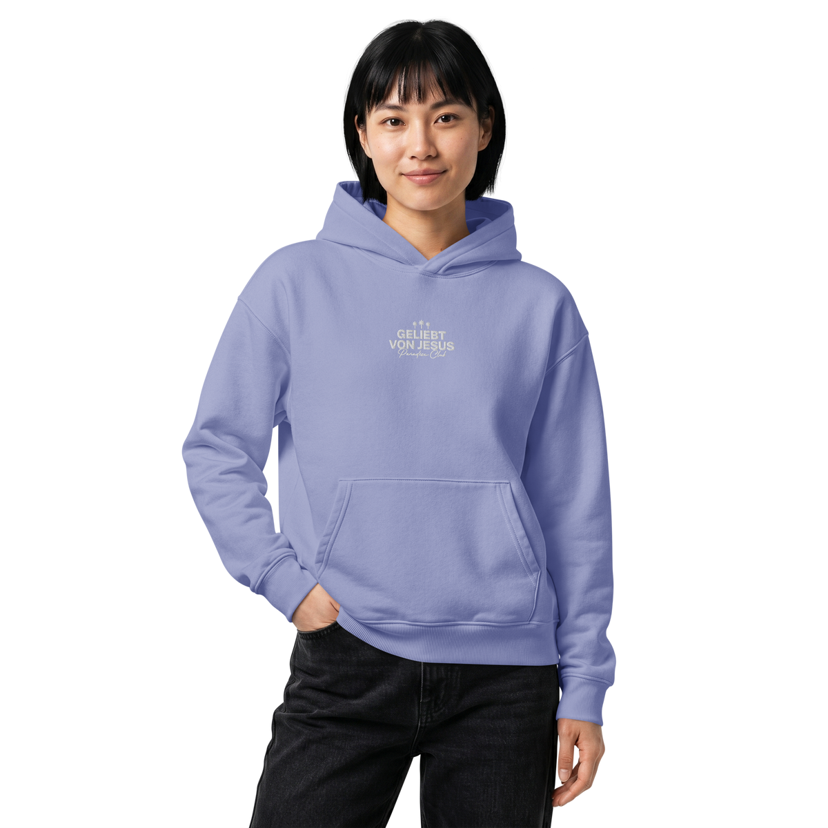 Geliebt von Jesus - Hoodie, 100% Bio-Baumwolle